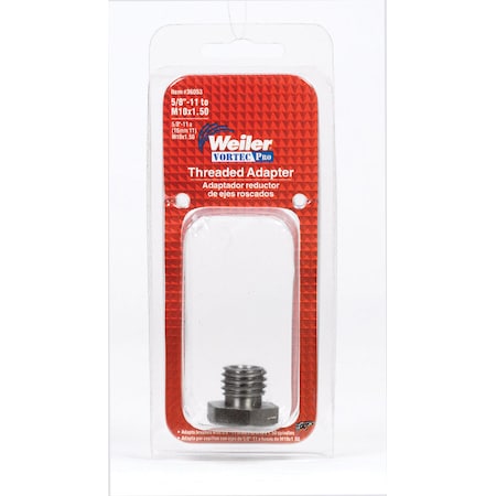 Weiler Adapter5/8"-11Tom10X1.5 36053